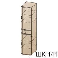 Шкаф многоцелевой Дольче Нотте ШК-141 дуб венге/слива валлис (арт.9603)